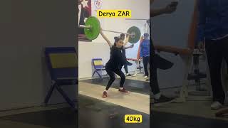 Derya ZAR Koparma 40 kg #weightlifting #sports #motivation #halterophilie