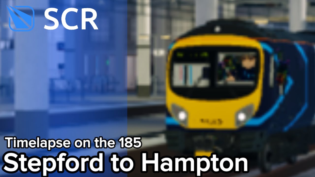Timelapse on the class 185 on the route R007 Stepford Central to Hampton Hargate