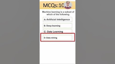 Machine Learning #deeplearning #ai #nlp #coding #pythonprogramming #ytshorts #shorts #nlp #mcqs
