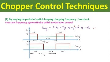 DC Chopper Control Techniques