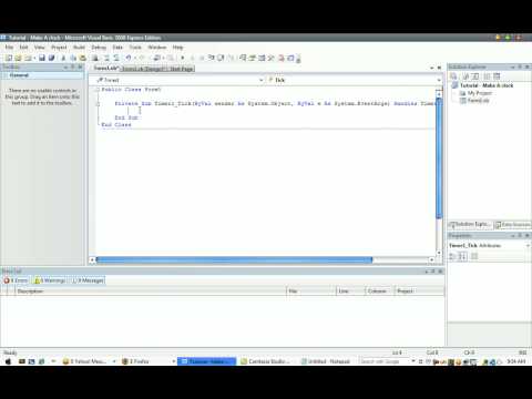 VB 2008 - Create a clock