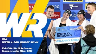 NEW WORLD RECORD 🚨🚨 | Mixed 4x50m Medley Relay | 16th FINA World Swimming Championships 2022