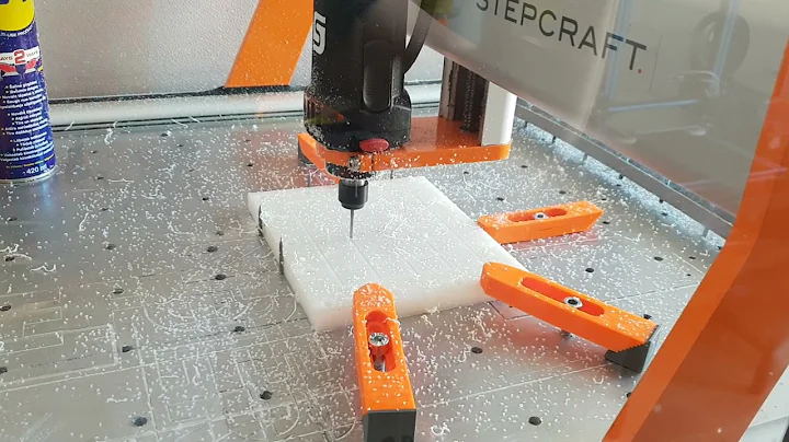 Milling vacuum pad from HDPE