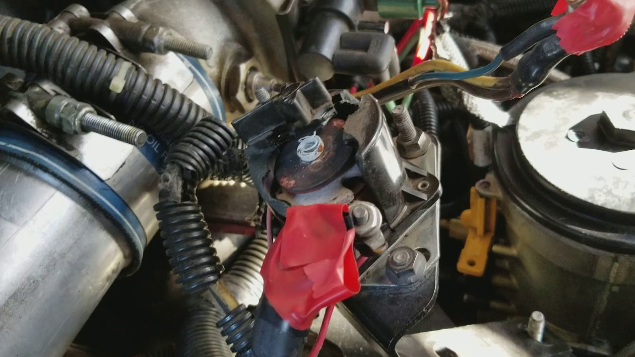 Powerstroke glow plug relay exploded - YouTube