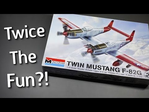 Twice The Plane, Twice The Fun? Monogram F-82g Twin Mustang Model Kit - Unboxing Review