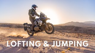 LOFTING AND JUMPING Motorcycle Skills Lesson to Avoid Obstacles and Have Fun - ADV and Dual Sport