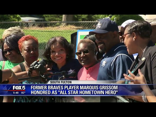 Former Braves player Marquis Grissom honored as All Star Hometown