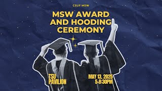 MSW Award and Hooding Ceremony