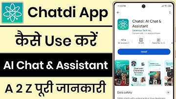 Chatdi App Kaise Use Kare | How To Use Chatdi App | Chatdi AI Chat And Assistant | Chatdi App Review