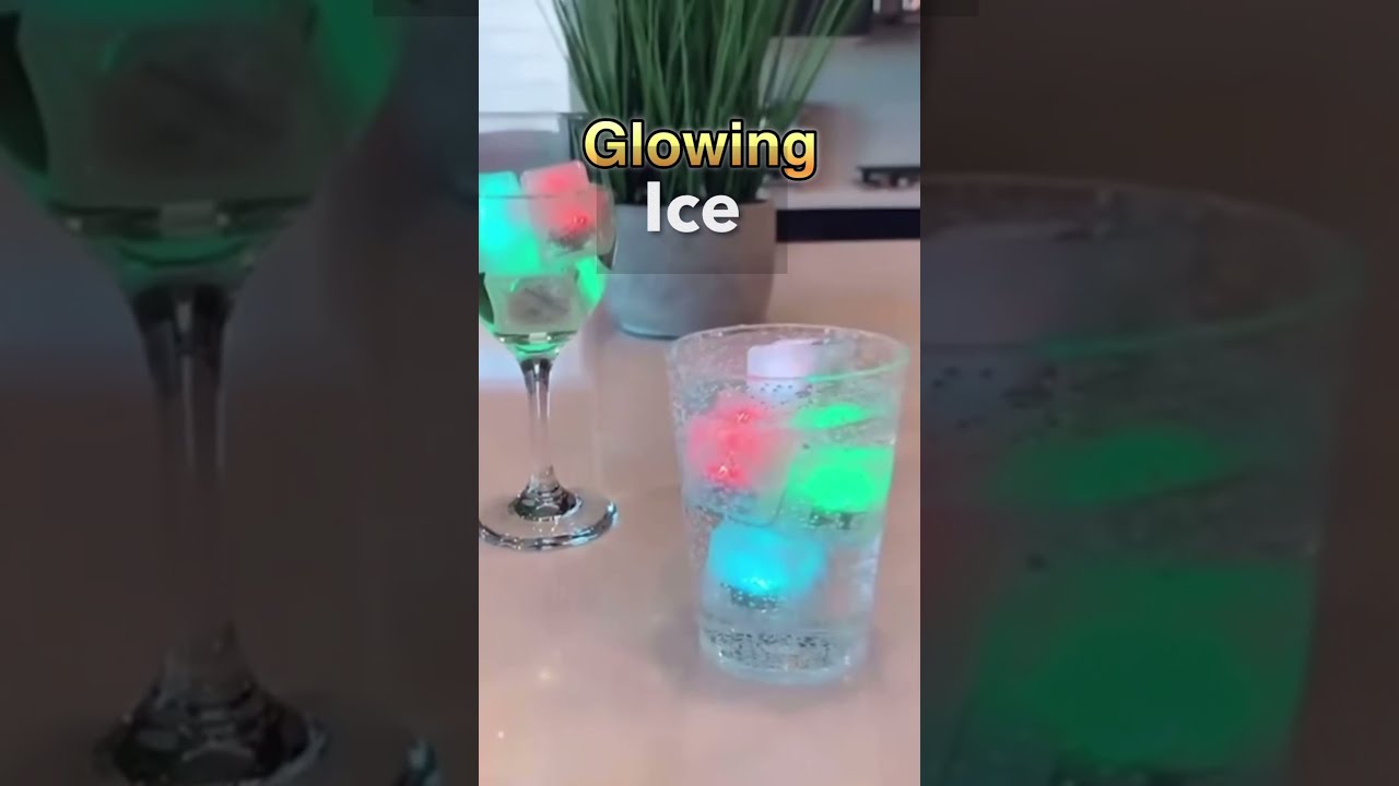 Ice Cube With Colorful Changing Flash Light Glow In The Drink Shorts Viral Trending Gadgets