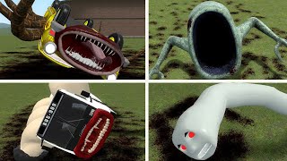 CURSED THOMAS, SEA EATER,HOUSE HEAD, CAR EATER VS ALL TREVOR HENDERSON EVERY DEATH POSITION In GMOD