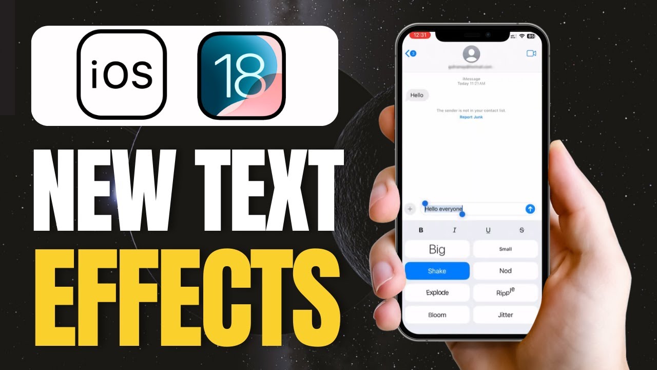 How To Use Text Effects On iPhone iOS 18 - YouTube