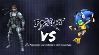 Sonic VS Snake combo showdown [Project M T.A.S.]