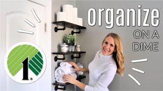 💚 SMALL SPACE ORGANIZING 💚 DIY Floating Shelves & Dollar Tree Ideas screenshot 3