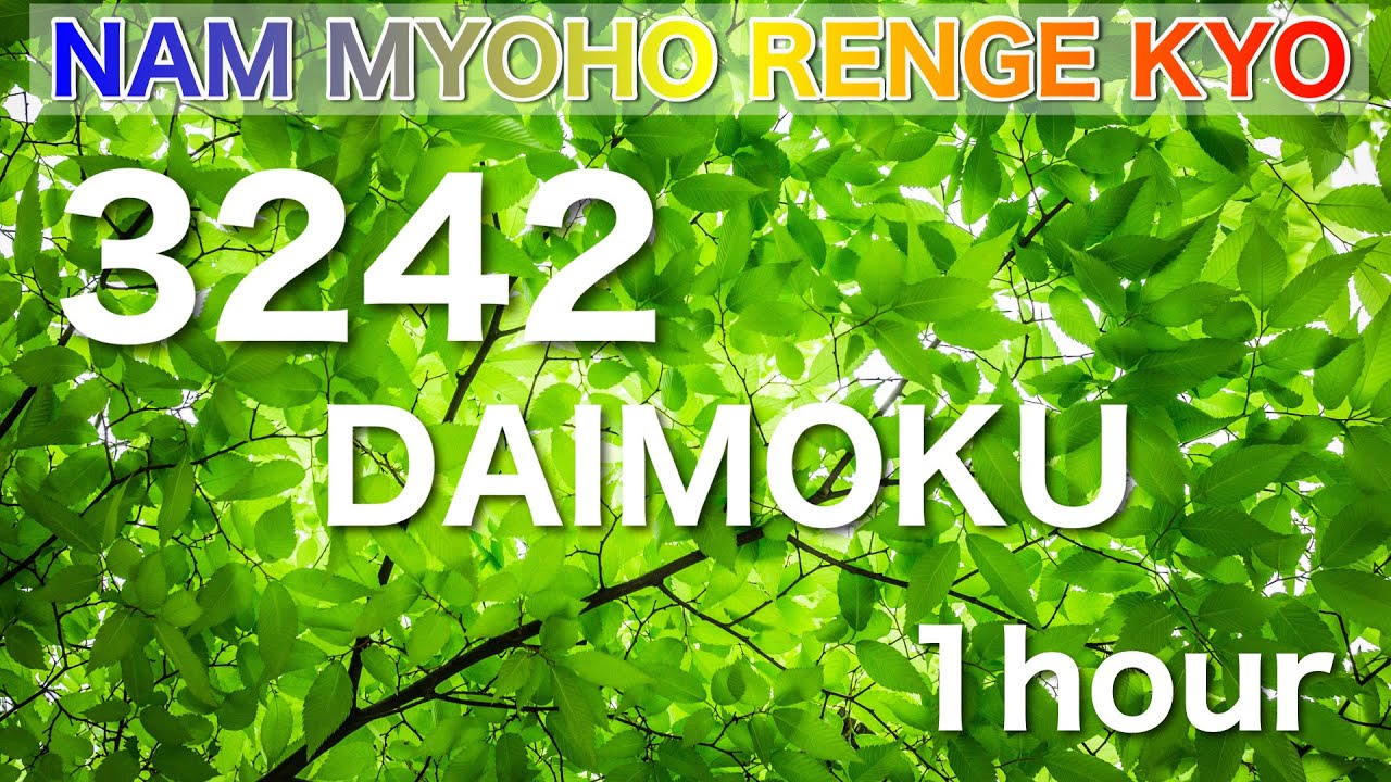 Chant with Sensei 池田先生とお題目 3242遍 1時間唱題 南無妙法蓮華経 ストップウォッチ　題目カウンター
