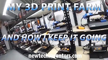 MY 3D PRINT FARM AND HOW I KEEP IT GOING while making parts for the NTI Helping Hand