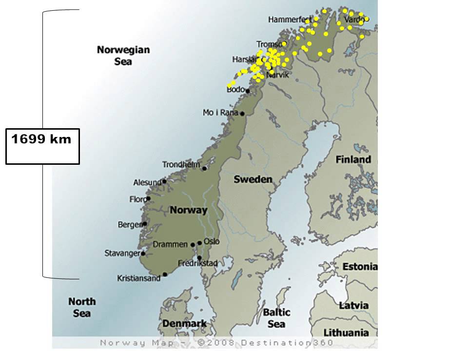 Карта норвегии аэропорты