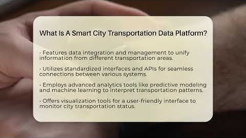 What Is A Smart City Transportation Data Platform? - Talking Tech Trends