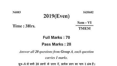 Testing & Maintenance of Electrical Machine  Question paper 2019 Electrical 6th sem diploma sbte