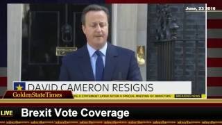 David Cameron Resigns And Cries After Brexit Vote Full Speech