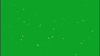 Green screen particle | salju | kunang kunang | bintang | free green screen