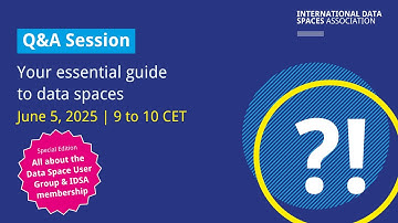 IDSA Q&A Session | Special Edition: All about the Data Space User Group & IDSA membership
