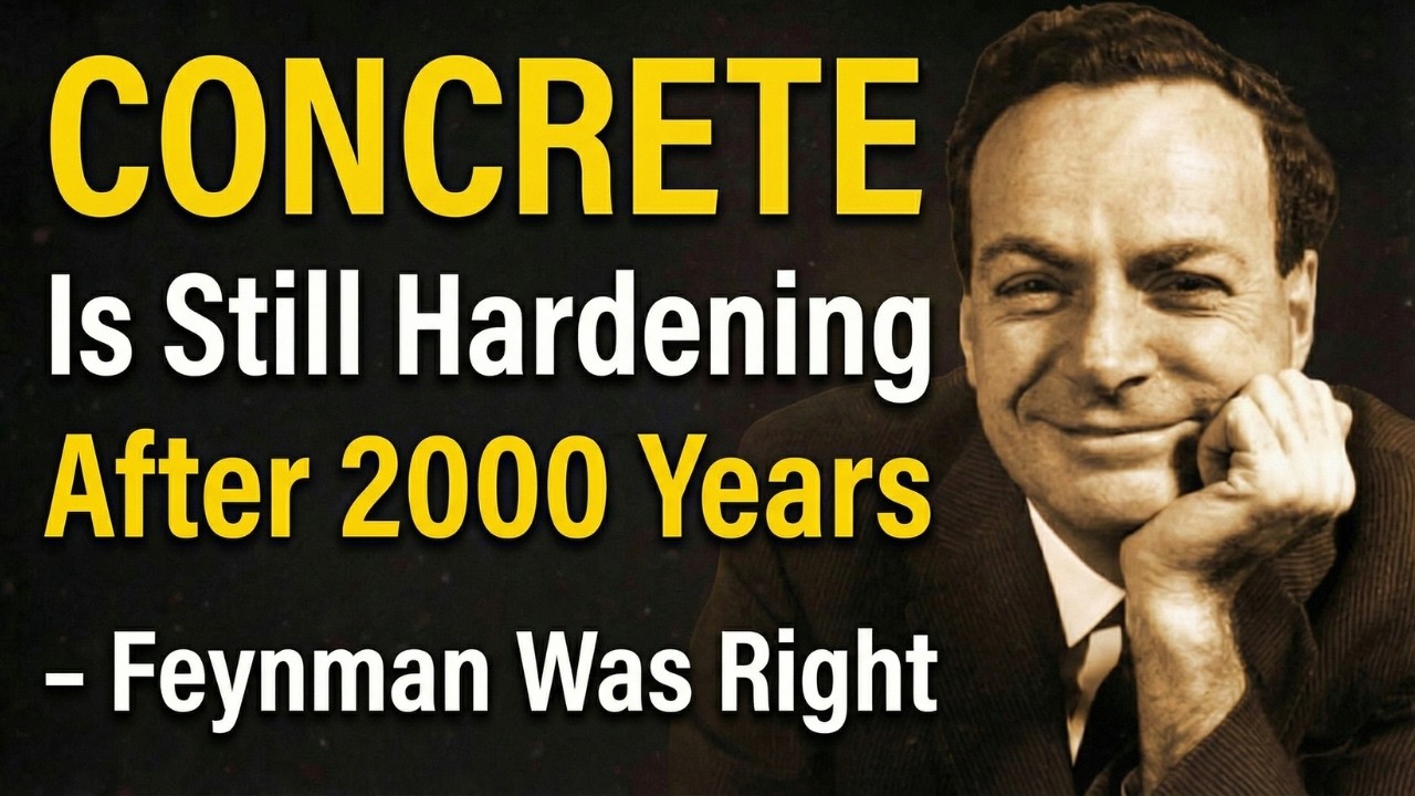 CONCRETE Is Still Hardening After 2000 Years — Feynman Was Right