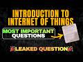 Introduction to Internet of Things | Important Topics & Most Repeated Questions Exam Preparation 💯📈