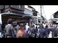 Japanese golden week crowds, passage from Kiyomizu-dera Temple