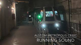 SMRT Trains CCL Alstom Metropolis C830C Running Sound - Shanghai Alstom TEE OPTONIX IGBT-VVVF