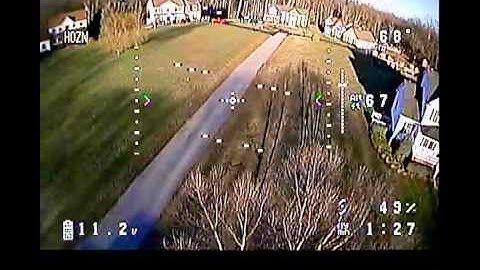 Blackout Mini-H Quad with MinimOSD Airborne video (no audio)