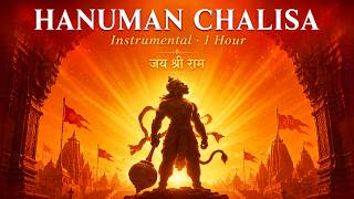 Hanuman Chalisa Instrumental | 1 Hour | Pure Bhakti Music | Jai Hanuman | जय हनुमान | Remove Fear