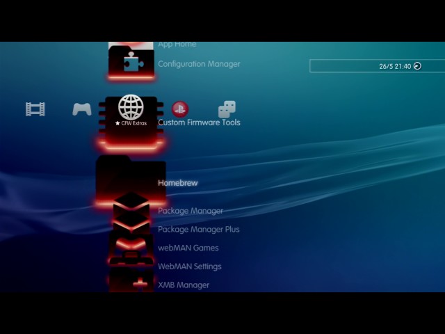 PS3 - How to swap 2 icon locations on XMB?