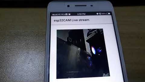 ESP32CAM Live Video Streaming Online