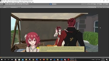 Anime Style Island Trader Visual Novel Game Prototype