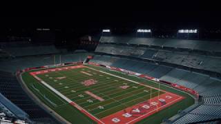 TDECU Stadium Lights Turning On