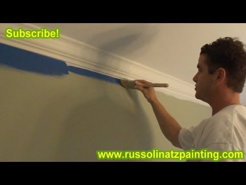 Interior Painting Cut-Ins - How To Paint A Straight Line (Part 1) - YouTube
