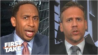 Stephen A. & Max get heated arguing about Kawhi's Game 7 struggles | First Take