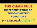 Differentiation of trigonometric functions using Chain Rule Part 2