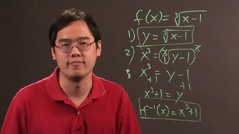 How to Find the Inverse of a Radical Function : Math & Algebra