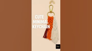 DIY Macrame Keychain | Cute Handmade Boho Keyring Craft Idea #macrame#sewing #boho #handmade