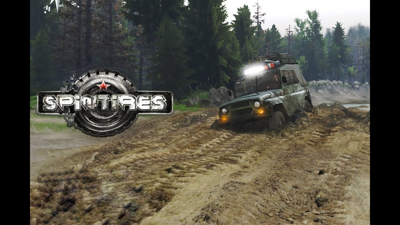 Spintires Walkthrough Gameplay | Uncloaking the River Map With the Jeep UAZ-469