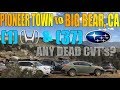 Pioneer town to Big Bear, CA(2N02)- 37 Subaru's & 1 Honda Passport