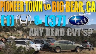 Pioneer town to Big Bear, CA(2N02) 37 Subaru's & 1 Honda Passport