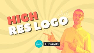 How to download a logo in high resolution in Canva