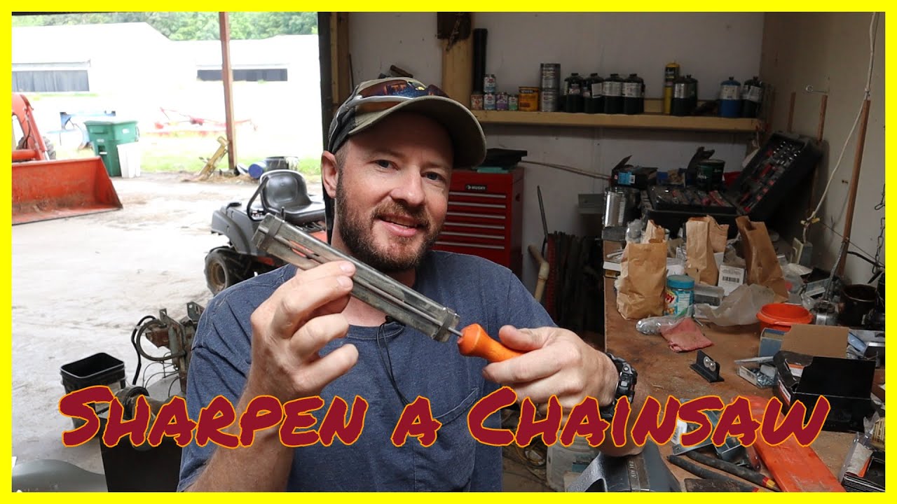 How to Sharpen a Chainsaw - YouTube