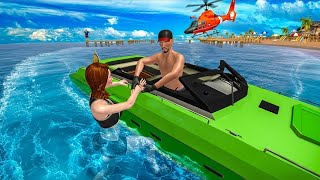 Beach Water Lifeguard Rescue Simulator 🏖️ | Save Lives in Ocean Safety Game