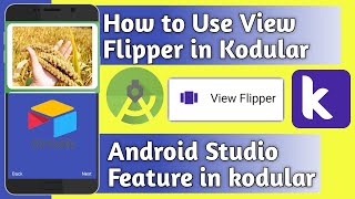 How to use flipper in kodular using airtable || android studio features ||