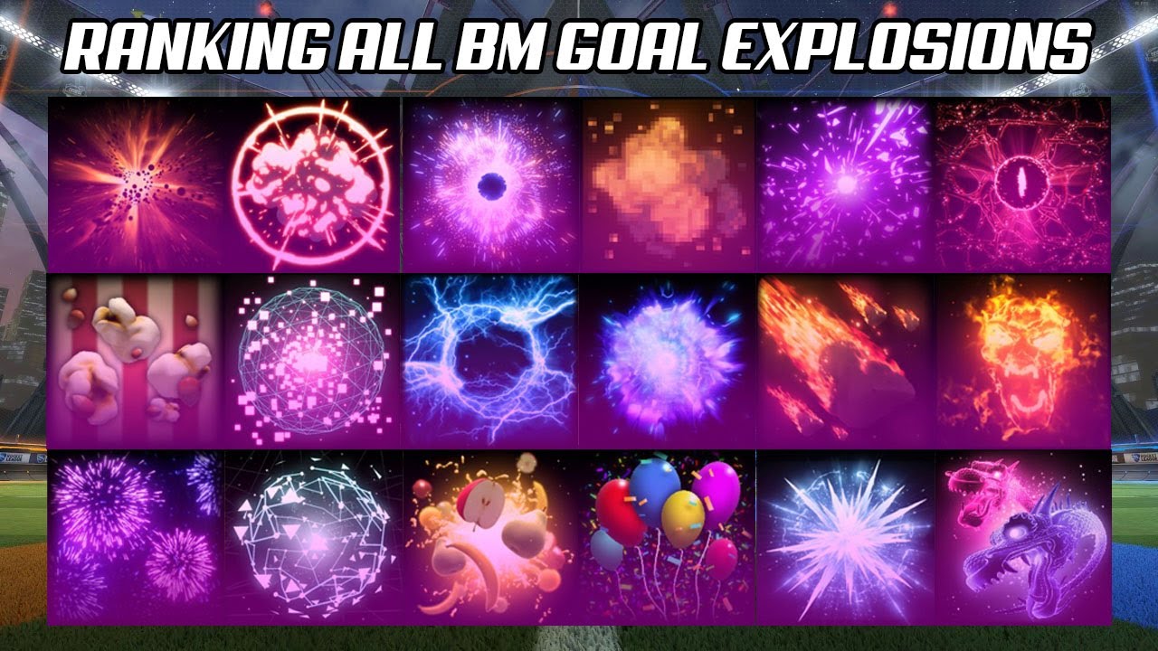 Ranking All Black Market Goal Explosions Rocket League