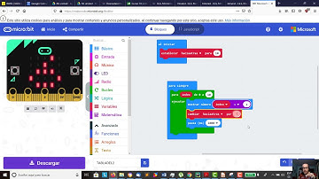 Tabla del 2 hacia atrás Tutorial 8 Placa micro:bit microbit TIC 2 ESO IES Monterroso